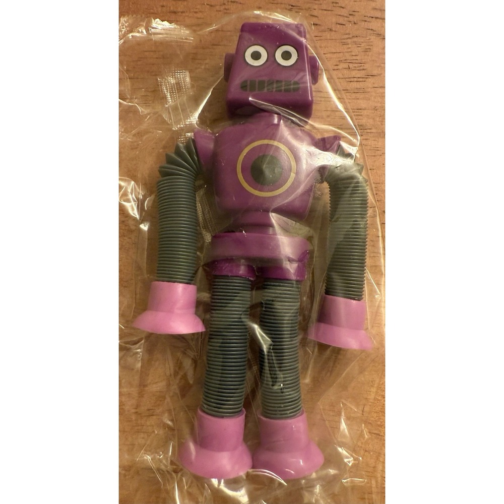 Telescopic Suction Cup Robot Toy, Shape Changing Telescopic Tube Fidget‎ NIP 6"